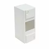 Coffret électrique - Tableau électrique étanche - Coffret tableau - Module électrique - coffret modulaire vide 1 rangée - 4 modules - Dimensions 86 mm x 160 mm x 73 mm - Blanc - 707240 Debflex