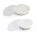 Twistshake Ensemble De Vaisselle Pour Bébé | Assiette Divisée Bébé + Bol Bébé | Assiette Et Bol Pour Bébé Sans BPA | Kit De Formation Alimentaire Pour Enfants | Blanc