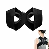 KGDUYC Corsets d'immobilisation Correcteur de posture pour hommes et femmes avec support réglable pour le dos, le cou et les épaules (noir)