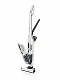 Bosch Flexxo 25.2V Série I 4 – Aspirateur Rechargeable sans Fil 2 en 1, aspirateur Balai et aspirateur à Main, autonomie de 55 Min, avec la Technologie Bosch Lithium-ION, Couleur Blanc