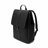 Bugaboo Sac à dos à langer, sac durable fabriqué à partir de matériaux recyclés, hydrofuge, facile à nettoyer, comprenant un matelas à langer et un porte-bouteille isotherme, Midnight Black
