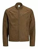 JACK & JONES Veste en Simili Daim Veste en Simili Daim Cognac l Cognac l