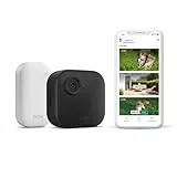 Caméra Blink Outdoor 4 (Nouvelle génération) : caméra de surveillance connectée HD sans fil, 2 ans d'autonomie, détection de mouvements avancée - système 1 caméra avec Sync Module Core