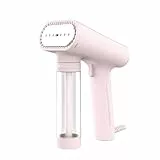 STEAMONE - Steamer Defroisseur Vapeur Portatif - Fer à Repasser de Voyage - Haute Puissance 2000W - Grande Autonomie et Réservoir 150ml - Cable 3m - Repasse les Tissus Délicats - KARL PINK EUNS150P