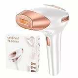 Épilateur Lumière Pulsée avec 9 Niveaux Énergie Max 21J, 999 900 Flashs, pour Femmes, Hommes, Visage, Bikini et Corps