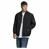 JACK & JONES Jjerush Bomber Ps Noos Homme Blouson bomber, Noir, 5XL