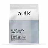 Bulk Pure Whey Protéine en Poudre | Nature | 26g Protéines et 5g BCAA portion | Shake de Whey | Faible en sucre | Favorise la croissance et la récupération musculaires | Mélange facile | 500g
