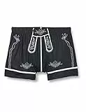 Lower East Boxer style Oktoberfest, Hommes, Gris foncé/ Blanc, S/M