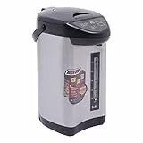 Distributeur d'eau chaude de 4 litres - Bouilloire électrique en acier inoxydable - Double paroi - Fonction de maintien au chaud - Commande par boutons - Réservoir d'eau - Pour la maison, l'école, le