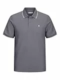 JACK & JONES Jjeaustin Polo SS Noos, Gris, XXL Hommes