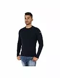 Schott NYC Homme Ploutrider1 Pull Sweater, Bleu (Navy), L EU