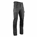 LMA WORKWEAR 1880 - Pantalon de Travail Renforcé avec Poches Genouillères - 1261 Argile - Bicolore, Multipoches, Ultra-Résistant - Idéal BTP, Industrie, Artisanat - Taille 58/Entrejambe 83