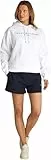 Tommy Hilfiger Sweat à Capuche Femme avec Logo, Blanc (Th Optic White), XL
