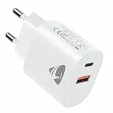 Prise USB C, 20W Chargeur USB C Chargeur Rapide iPhone, PD+QC Multiple Prise Secteur USB Type C Adaptateur pour iPhone 17 16 15 14 13 12 11 Pro Max Plus Mini X XS XR SE 8 7 6S, iPad, Samsung Galaxy