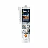 Bostik Mastic d’Étanchéité Joint Parfait Multi Usages – Colle et Jointe Tous Matériaux – Intérieur et Extérieur – Formule Hybride Polymère – Couleur : Transparent – 280 ml