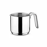 Lagostina Elegant Grey Stainless Steel Milk Pan Diameter 12 cm 20 x 13 x 11.5 cm