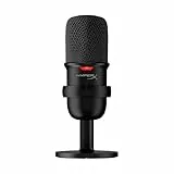 HyperX SoloCast – Microphone de jeu USB à condensateur, pour PC, PS4 et Mac, Désactivation du micro par pression, Diagramme polaire cardioïde, Gaming, Streaming, Podcasts, Twitch, YouTube, Discord