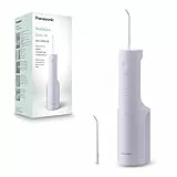 Panasonic Serie 300 Hydropulseur Dentaire Ultrasonique EW-DJ26-V303, Irrigateur Oral, 200ml, IPX7, 2 Embouts Standard, 5 Réglages de Pression, Accessoire de Voyage, Violet