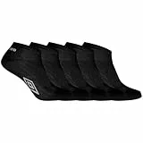 Umbro Chaussette Homme - Lot de 5 - Socquettes Sportswear Homme, Anti-Glisse, Noir, Blanc, Taille 43/46
