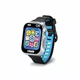 VTech - KidiZoom SmartWatch DX4 Noire - Montre Digitale Enfant 16 en 1 avec Écran Tactile Couleur, Jeux, Applications, Appareil Photo et Vidéo - Cadeau Enfant Dès 5 Ans - Contenu en Français
