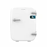 Cecotec Mini Réfrigérateur Bolero MiniCooling 4L Habana White, Fonctionnement 12V-220V, Compatible avec voitures et caravanes, Fonction de refroidissement et de chauffage, Plage de température 5-65º