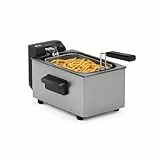 Tristar Friteuse en Acier Inoxydable, Capacité 3L, Température Réglable jusqu’à 190°C, Zone Froide, Pièces Lavables Lave-Vaisselle, Parois Froides, FR-9326