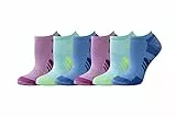 Amazon Essentials Chaussettes athlétiques Confortables en Coton rembourrées Respirantes Femme, 6 Paires, Multicolore/Plein/Rayures, 38.5-43