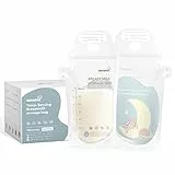 GROWNSY Sachets de Conservation Lait Maternel 180ml Transparent, Lot de 130, Pré-stérilisés, sans BPA, Double Fermeture Étanche