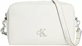 Calvin Klein Sac à Bandoulière Femme Minimal Monogram Camera Bag avec Logo, Multicolore (Silver Birch), Taille Unique