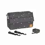 Sac de rangement pour poussette LÄSSIG, sac à bandoulière, sac à bandoulière avec accessoire pour poussette, blocs de sac de rangement pour poussette décontracté, anthracite