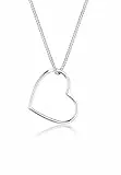 Elli Collier Femme Pendentif Coeur Filigrane en Argent Sterling 925