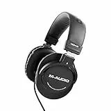 M-Audio HDH40 – Casque Audio Studio, avec Arceau Flexible et câble de 2,7 m pour Monitoring, Podcast et Enregistrement Noir
