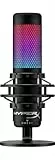 HyperX QuadCast S – Micro USB à condensateur RGB pour PC, PS4 et Mac, support anti-vibrations, Filtre anti-pop, Jeux, Streaming, Podcasts, Twitch, YouTube, Discord