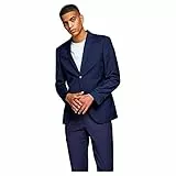 Jack & Jones Jprfranco Blazer Noos Veste d'affaires, Bleu médiéval, 48 EU Homme