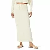 The Drop Makayla Jupe midi crochetée, Bouleau, S