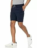 Amazon Essentials Short Cargo à Taille Élastique, 23 cm Homme, Bleu Marine, XL
