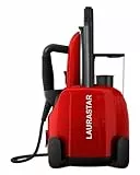 Laurastar Lift Original Red, Centrale Vapeur Nomade 3en1, Repasse, Défroisse et Purifie Vos Textiles, Vapeur Hygiénique, Design, Réservoir Amovible, Repassage Vertical, Rouge