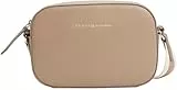 Tommy Hilfiger Sac à Bandoulière Sac Femme Logotape Camera Bag Petit, Beige (Coastal Taupe), Taille Unique