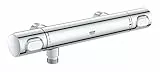 GROHE Robinet thermostatique douche Precision Flow, montage douche mural, indicateur de température, filtres intégrés, chromé, 34799000 (Import Allemagne)