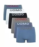 Channo Boxer sans Coutures Doux et Confortables Designs Originaux - Lot de 6, Multicolore E, 3XL