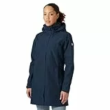 Helly Hansen Femme Manteau Imperméable Long Aden, Bleu Marine, M