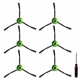 Fixbetter Lot de 6 brosses latérales de rechange pour aspirateur iRobot Roomba j5 j5+ j6 j6+ j7 j7+ j8 j8+ j9 j9+ i3 i4 i5 i5+ i6 i6+ i7 i7+ i8 i8+ e5 e6 5150 6198 7150 7550 j & i & e series