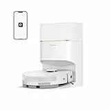 DREAME D20 Pro Plus Robot Aspirateur 2-en-1, 13000 Pa, Double Brosse, Auto-Vidage, Laser Navigation, Capteur Distance, Poils d’Animaux, Coins, Sols Durs & Tapis, Batterie 5200 mAh