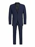Jack & Jones Homme Jprsolaris Suit Noos Costumes, Bleu Marine, 48 EU
