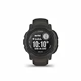 Garmin Instinct 2, Solar Graphite - Montre GPS solaire robuste et connectée - Boîtier 45 mm