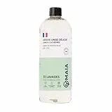 MAIA Lessive Liquide Laine & Linge Délicat Aloe Vera I 33 lavages I 98,3% ingrédients naturels I Lavage main et machine I Made in France I Douceur - Protection des fibres