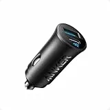 Anker Chargeur Allume Cigare USB C 30W, Chargeur de Voiture pour iPhone 16, Adaptateur de Voiture 30W 2 Ports de Type C, PowerIQ 3.0, pour iPhone 15/14/13/12, Samsung Galaxy S23/S22/S21, iPad Pro