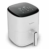 Moulinex Easy Fry Compact Friteuse sans huile, 3 L, 4 personnes, 10 programmes automatiques, Ecran digital, Format compact, air fryer EZ145A20, Beige