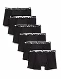 Dim Coton Stretch Respirant Maintien Optimal x6 Boxer, Noir, L (Lot de 6) Homme