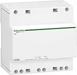 Schneider Electric A9A15219 iTR Transformateur de sécurité, 25VA, 230VCA/12-24VCA, Blanc